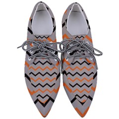 Basketball Thin Chevron Women s Pointed Oxford Shoes by mccallacoulturesports