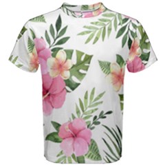 Pink Tulips Men s Cotton Tee by designsbymallika