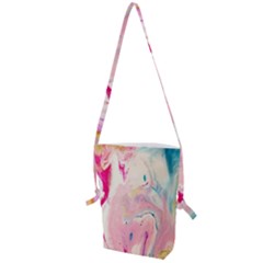 Marble Print Folding Shoulder Bag by designsbymallika