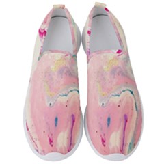 Marble Print Men s Slip On Sneakers by designsbymallika