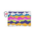 bubble liquid print Canvas Cosmetic Bag (Small) View1