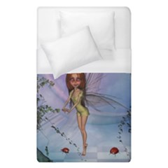 Cute Ittle Fairy With Ladybug Duvet Cover (single Size) by FantasyWorld7
