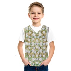 Snowflakes Slightly Snowing Down On The Flowers On Earth Kids  Sportswear by pepitasart