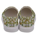 Snowflakes Slightly Snowing Down On The Flowers On Earth Men s Canvas Slip Ons View4