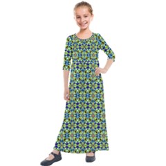 45 Kids  Quarter Sleeve Maxi Dress by ArtworkByPatrick