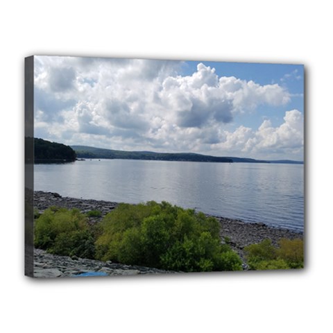 Lake Wallenpaupack Canvas 16  X 12  (stretched) by canvasngiftshop
