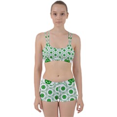 White Green Shapes Perfect Fit Gym Set