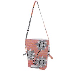 Brick Wall Flower Pot Folding Shoulder Bag by okhismakingart