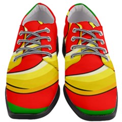 Banana Republic Flags Yellow Red Women Heeled Oxford Shoes