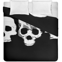 Halloween Horror Skeleton Skull Duvet Cover Double Side (king Size)