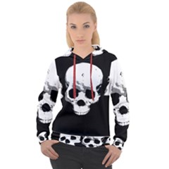 Halloween Horror Skeleton Skull Women s Overhead Hoodie