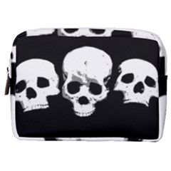 Halloween Horror Skeleton Skull Make Up Pouch (medium) by HermanTelo