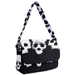 Halloween Horror Skeleton Skull Courier Bag by HermanTelo