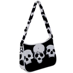 Halloween Horror Skeleton Skull Zip Up Shoulder Bag