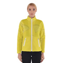 Yellow Pineapple Background Winter Jacket by HermanTelo