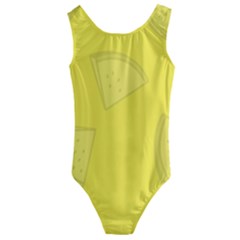 Yellow Pineapple Background Kids  Cut-out Back One Piece Swimsuit