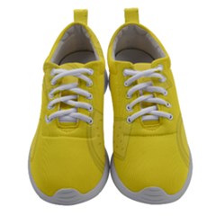 Yellow Pineapple Background Women Athletic Shoes by HermanTelo