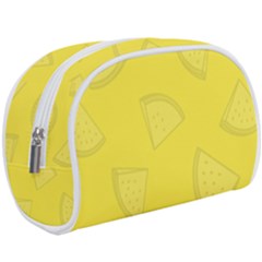 Yellow Pineapple Background Makeup Case (large) by HermanTelo