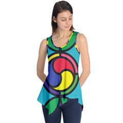 Colors Patterns Scales Geometry Sleeveless Tunic