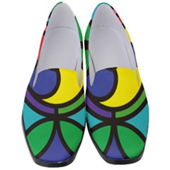 Colors Patterns Scales Geometry Women s Classic Loafer Heels
