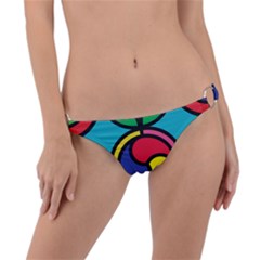 Colors Patterns Scales Geometry Ring Detail Bikini Bottom by HermanTelo