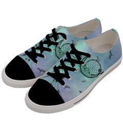 Dreamcatcher With Moon And Feathers Men s Low Top Canvas Sneakers by FantasyWorld7