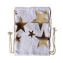 Stars Faux Gold Elegant Starry Festive Christmas Pattern Drawstring Bag (Small) View2