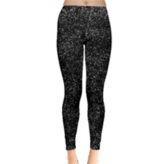 Elegant Black And White Design Leggings  by yoursparklingshop