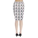 Cartoon Style Asian Woman Portrait Collage Pattern Midi Wrap Pencil Skirt View2