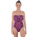 CIRCLE PATTERN Tie Back One Piece Swimsuit View1