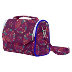 Circle Pattern Satchel Shoulder Bag