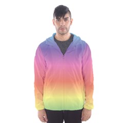 Rainbow Shades Men s Hooded Windbreaker by designsbymallika