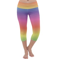 Rainbow Shades Capri Yoga Leggings by designsbymallika