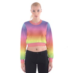 Rainbow Shades Cropped Sweatshirt by designsbymallika