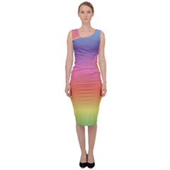 Rainbow Shades Sleeveless Pencil Dress by designsbymallika