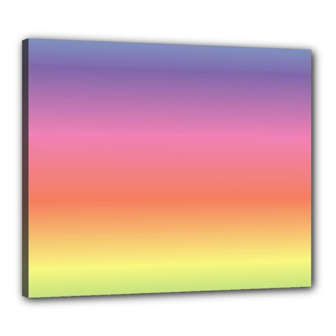 Rainbow Shades Canvas 24  X 20  (stretched) by designsbymallika