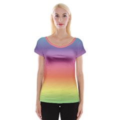 Rainbow Shades Cap Sleeve Top by designsbymallika