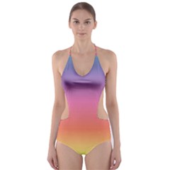 Rainbow Shades Cut-out One Piece Swimsuit by designsbymallika