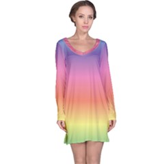 Rainbow Shades Long Sleeve Nightdress by designsbymallika