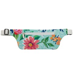 Multi Colour Floral Print Active Waist Bag by designsbymallika