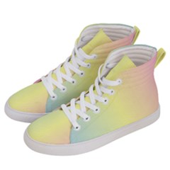 Vertical Rainbow Shade Women s Hi-top Skate Sneakers by designsbymallika