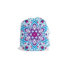 Mandala Blue Drawstring Pouch (small)