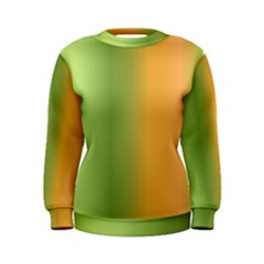 Green Orange Shades Women s Sweatshirt by designsbymallika