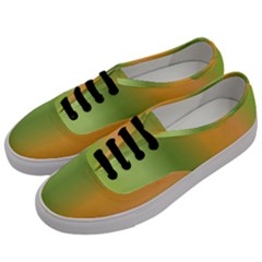 Green Orange Shades Men s Classic Low Top Sneakers by designsbymallika