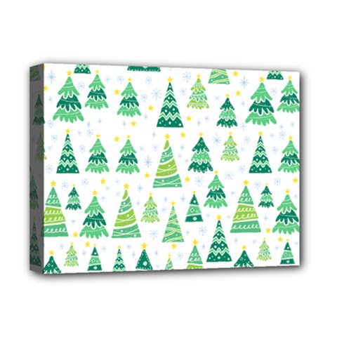 Christmas Tree Pattern Deluxe Canvas 16  X 12  (stretched)  by designsbymallika