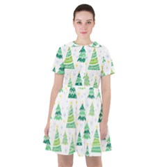 Christmas Tree Pattern Sailor Dress by designsbymallika