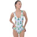 CHRISTMAS TREE PATTERN Side Cut Out Swimsuit View1