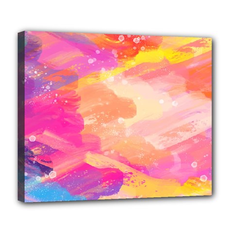 Colourful Shades Deluxe Canvas 24  X 20  (stretched) by designsbymallika