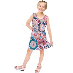 Baatik Floral Print Kids  Tunic Dress by designsbymallika