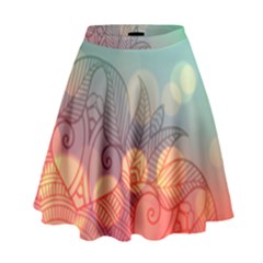 Mandala Pattern High Waist Skirt by designsbymallika